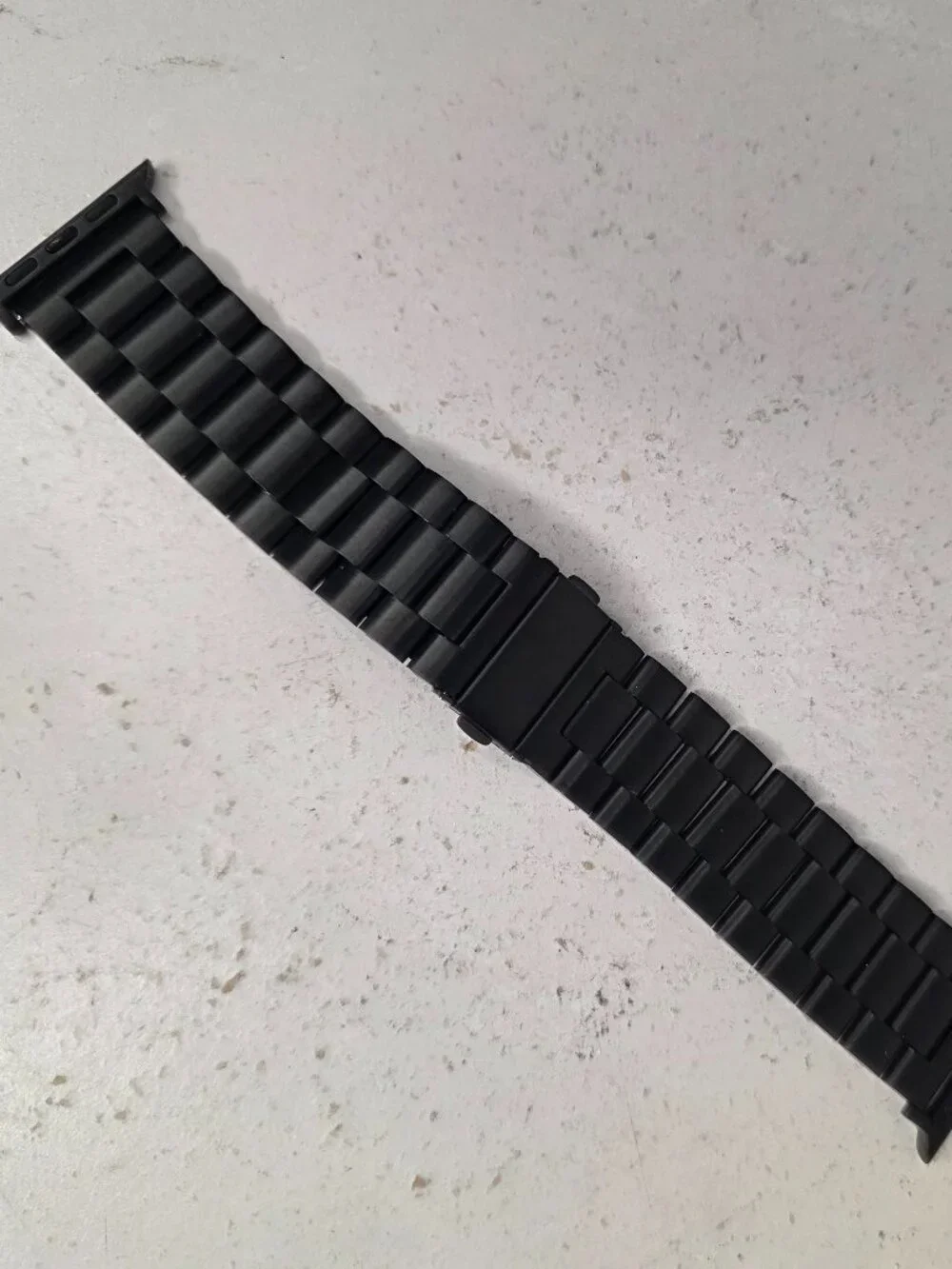 Stainless Steel Men's Black Mesh Watchband 7